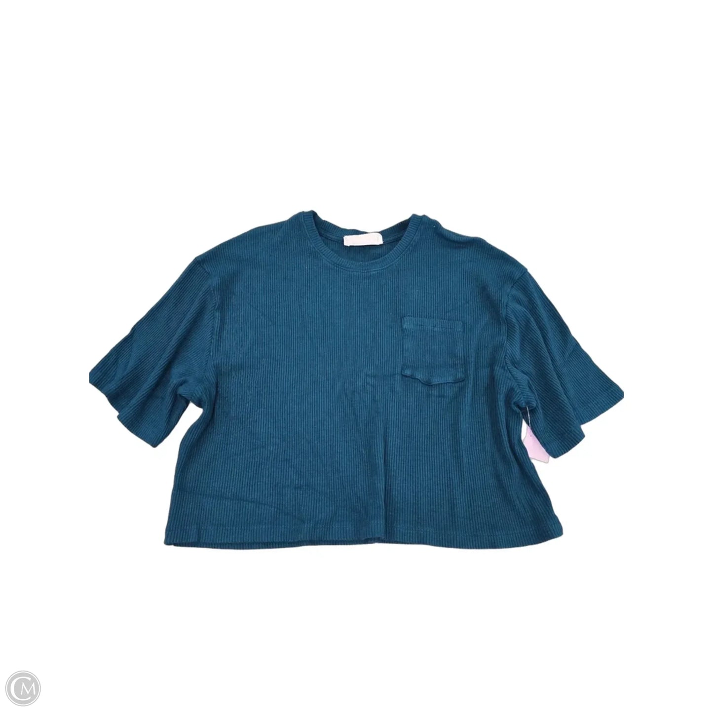 Top Short Sleeve By Double Zero In Teal, Size: M