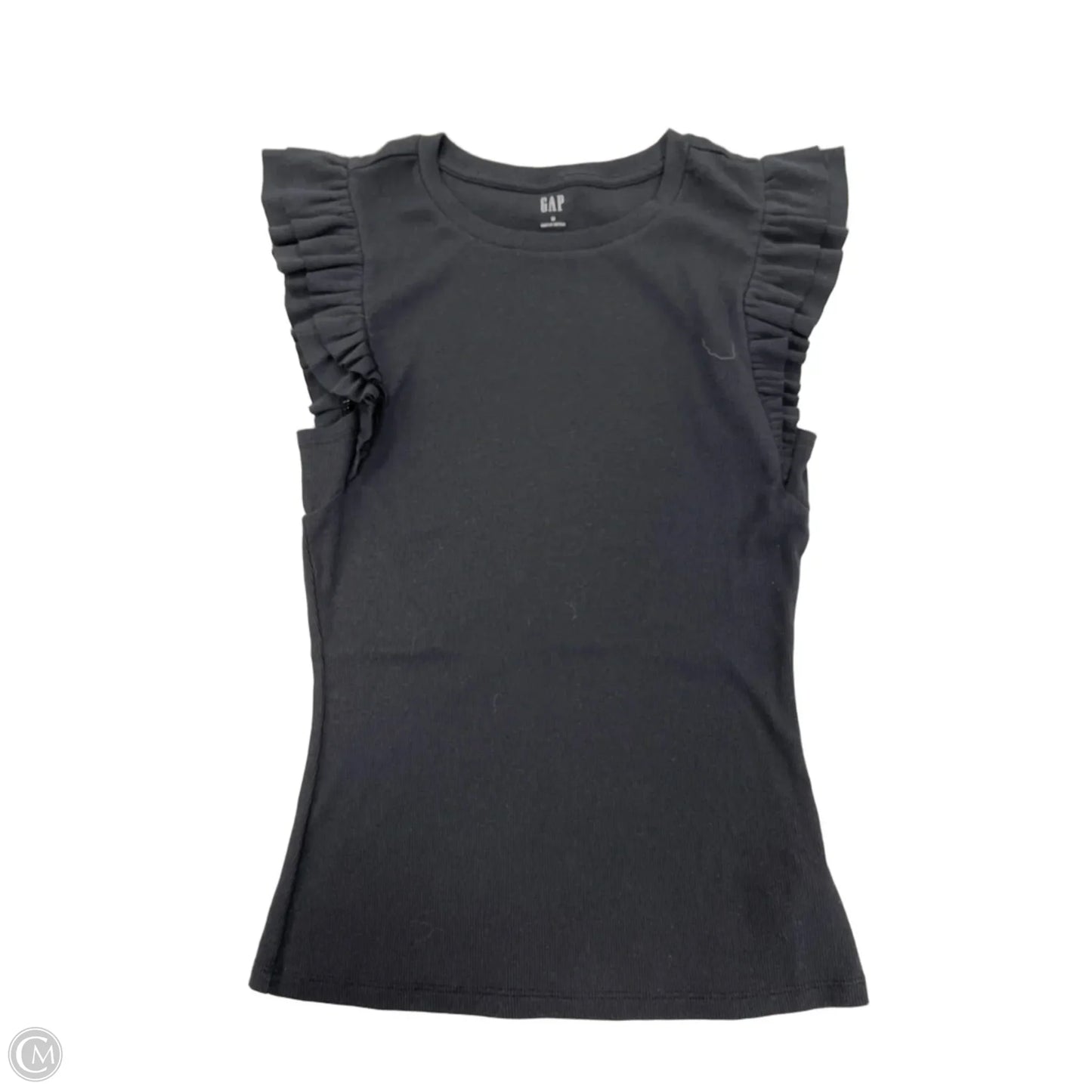 Top Short Sleeve By Gap In Black, Size: M