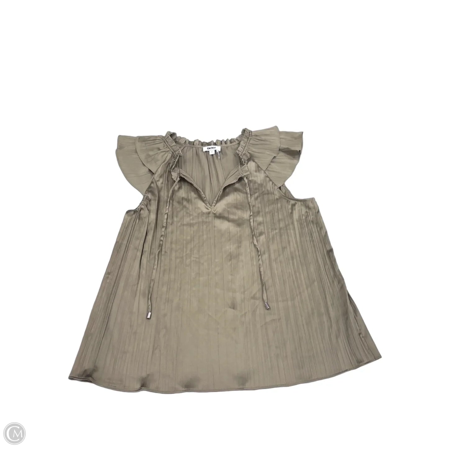 Top Short Sleeve By Dkny In Green, Size: Xl