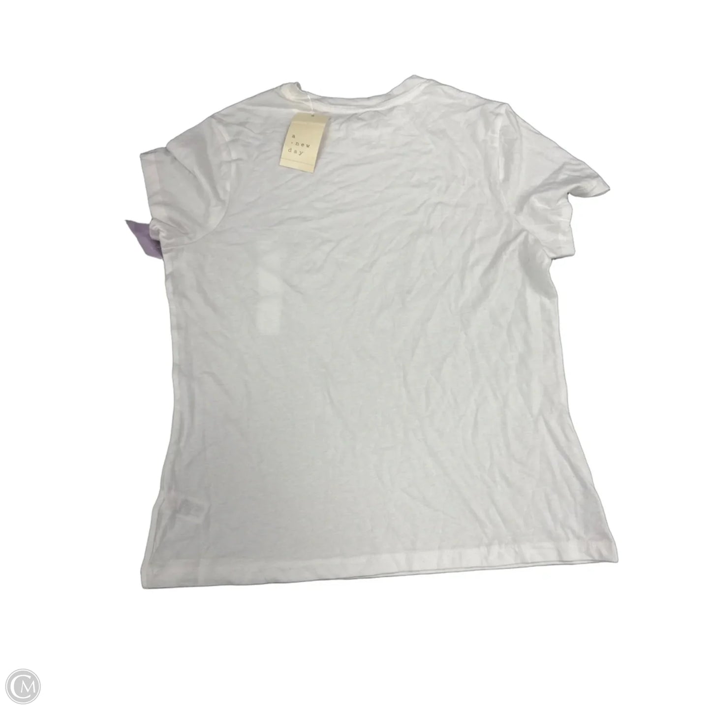 Top Short Sleeve By A New Day In White, Size: M