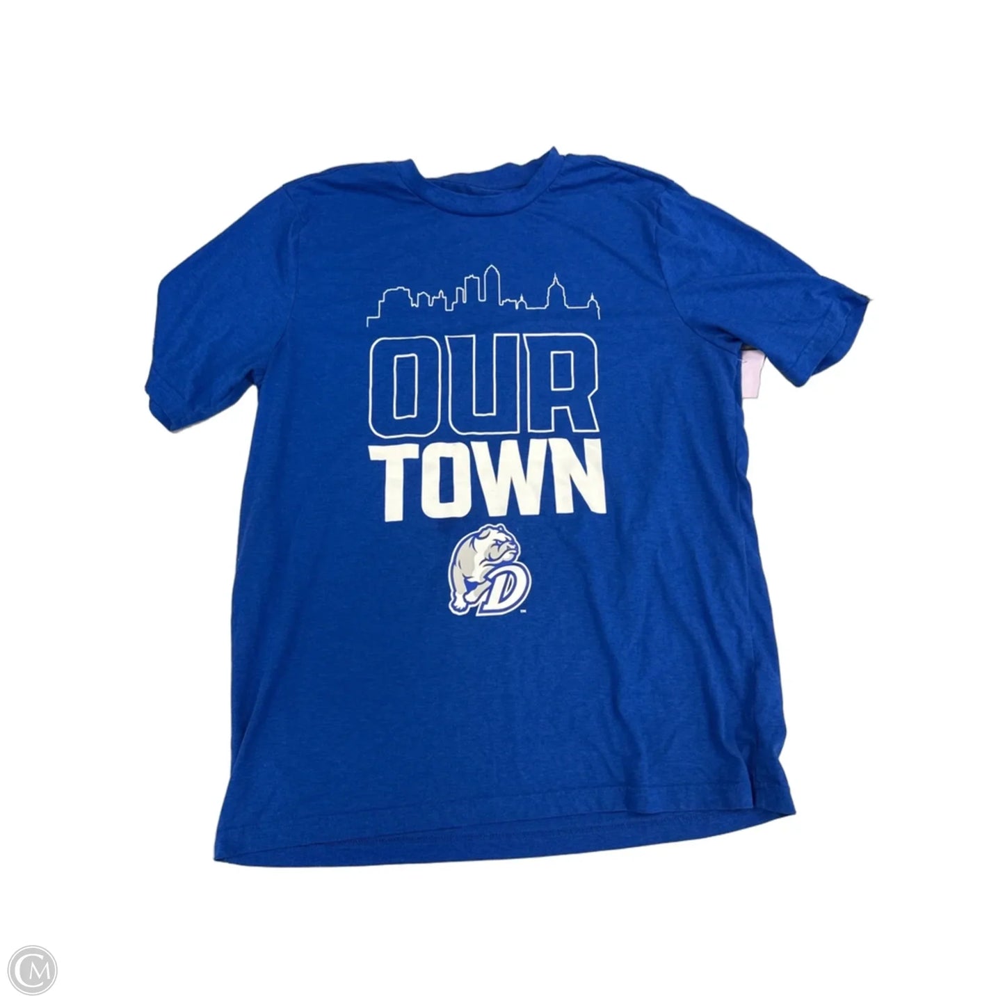 Top Short Sleeve By Authentic In Blue, Size: Xl