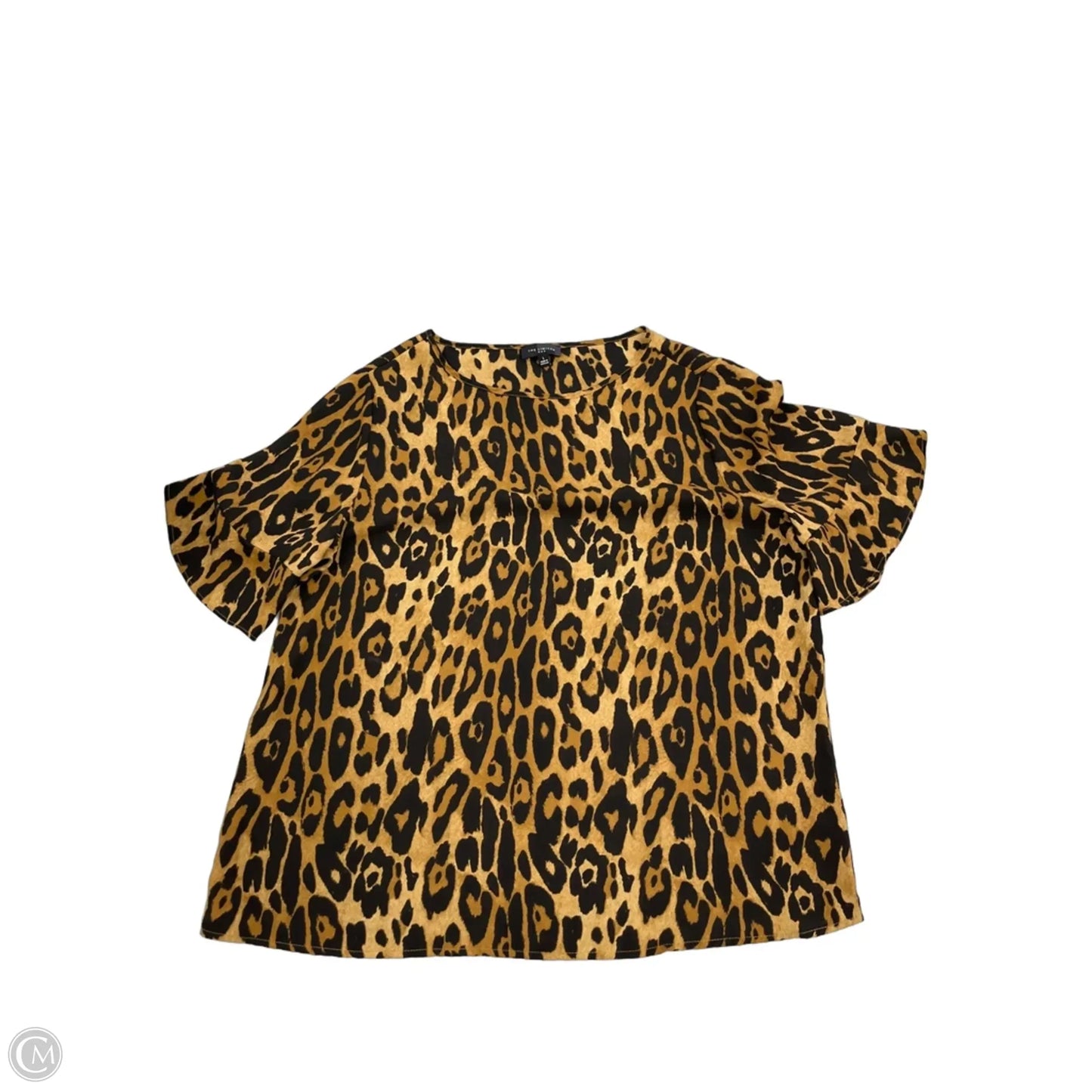 Top Short Sleeve By Limited In Animal Print, Size: L
