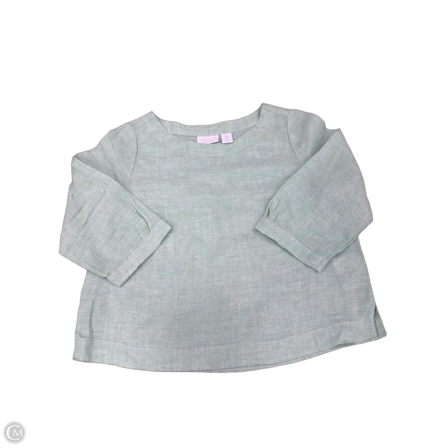 Top 3/4 Sleeve By Cme In Aqua, Size: S