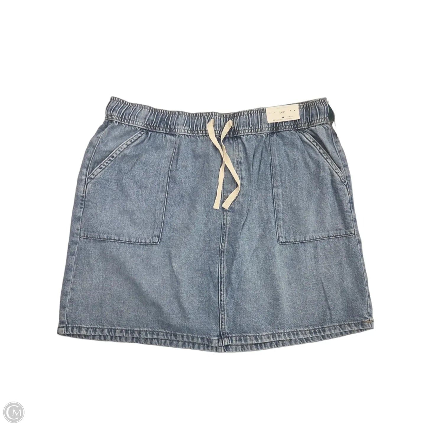 Skirt Mini & Short By Maurices In Blue Denim, Size: 16