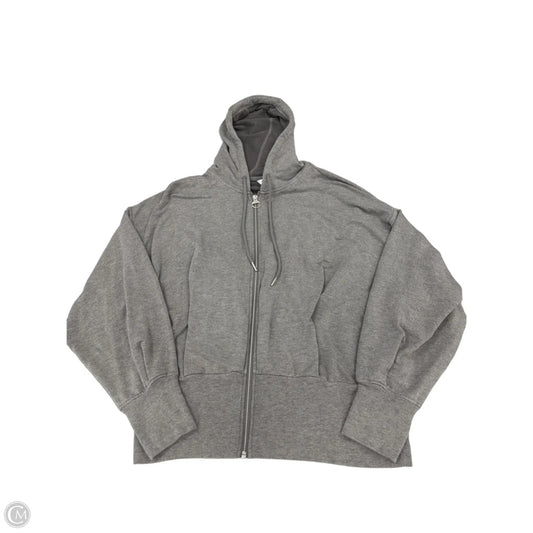 Athletic Top Long Sleeve Hoodie By Athleta In Grey, Size: 1x
