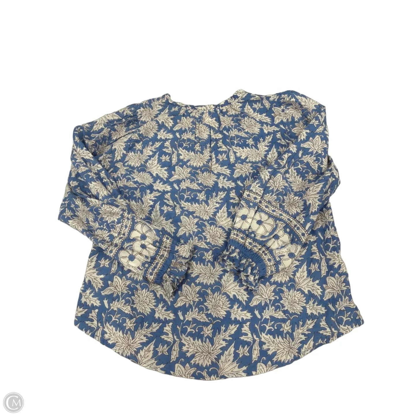Top Long Sleeve By Velvet By Graham & Spencer In Blue, Size: S