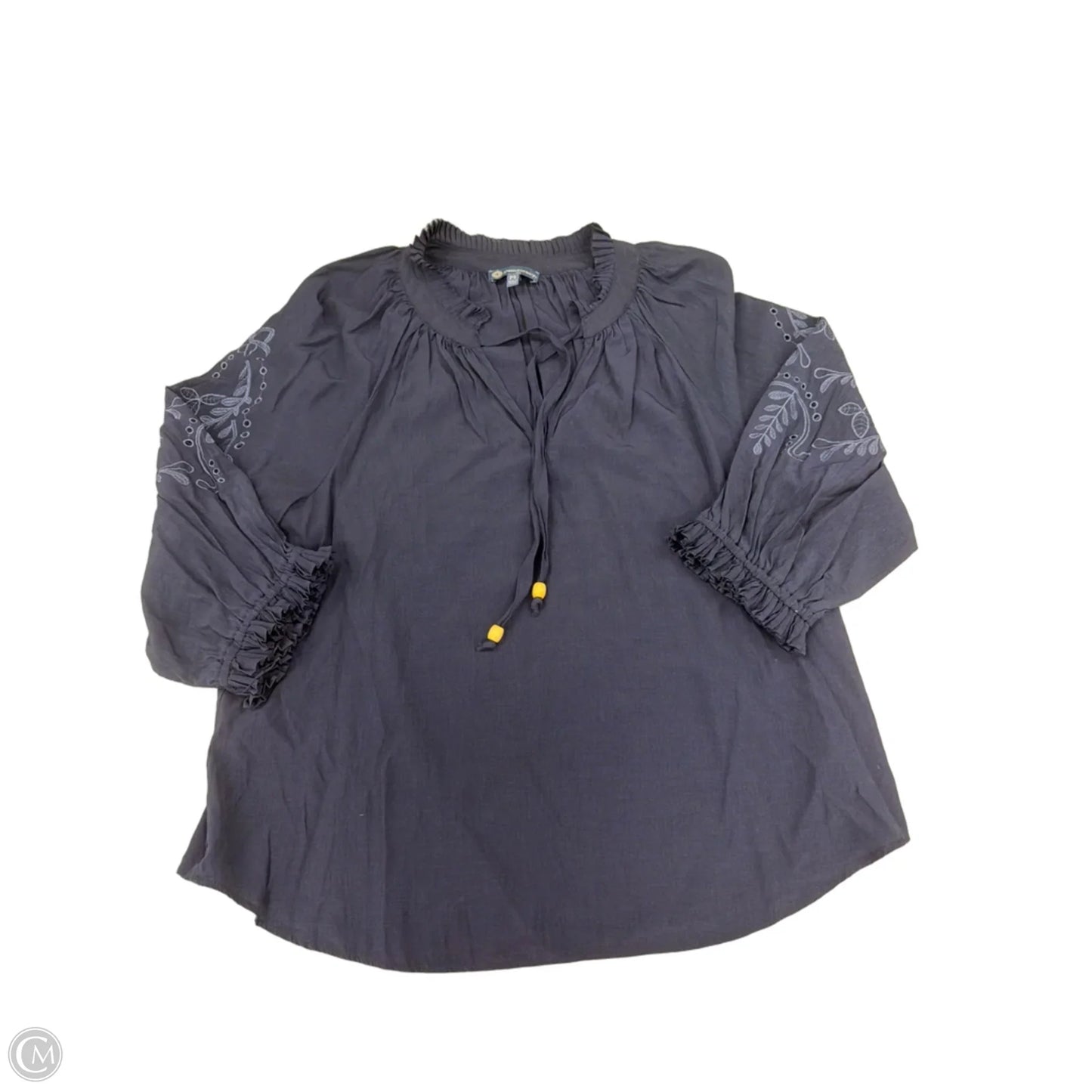 Top 3/4 Sleeve By Democracy In Navy, Size: Sp