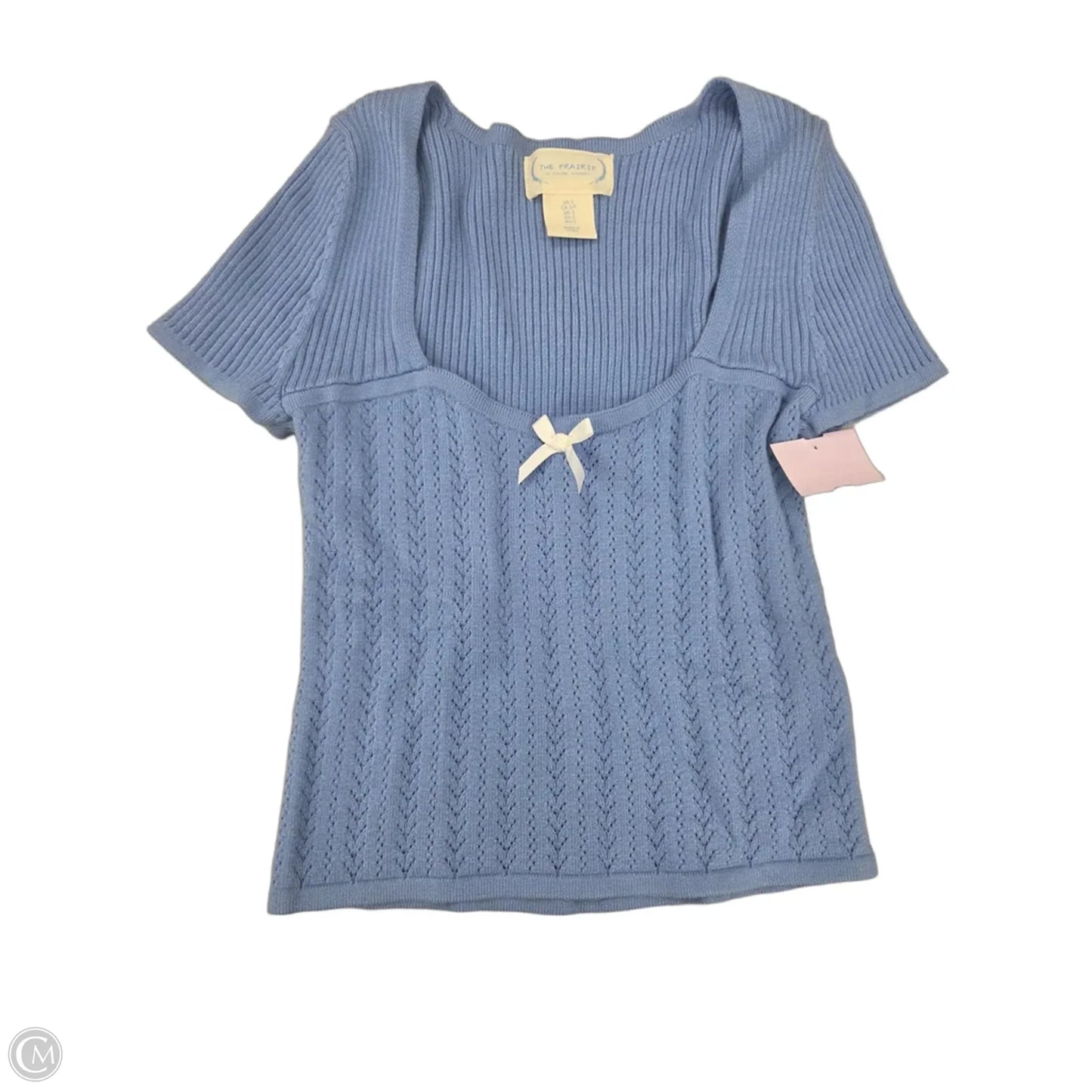Top Short Sleeve By Cme In Blue, Size: S
