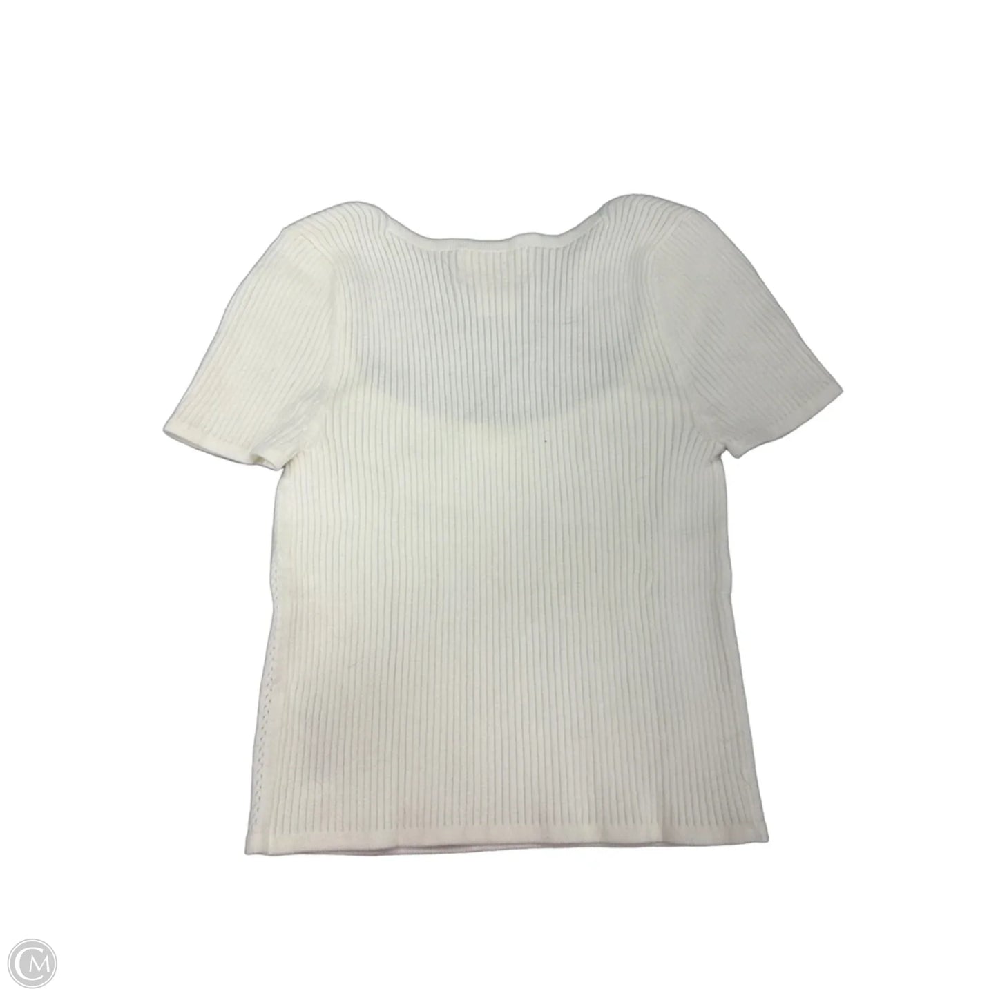 Top Short Sleeve By Cmf In White, Size: S
