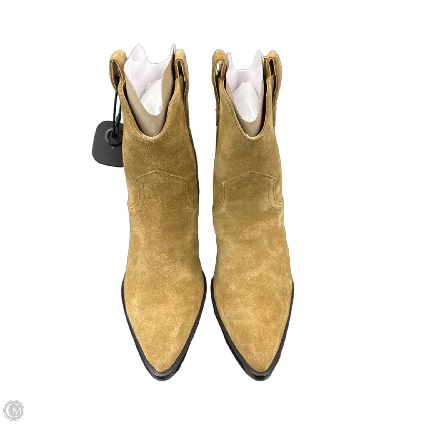 Boots Ankle Heels By Marc Fisher In Tan, Size: 7