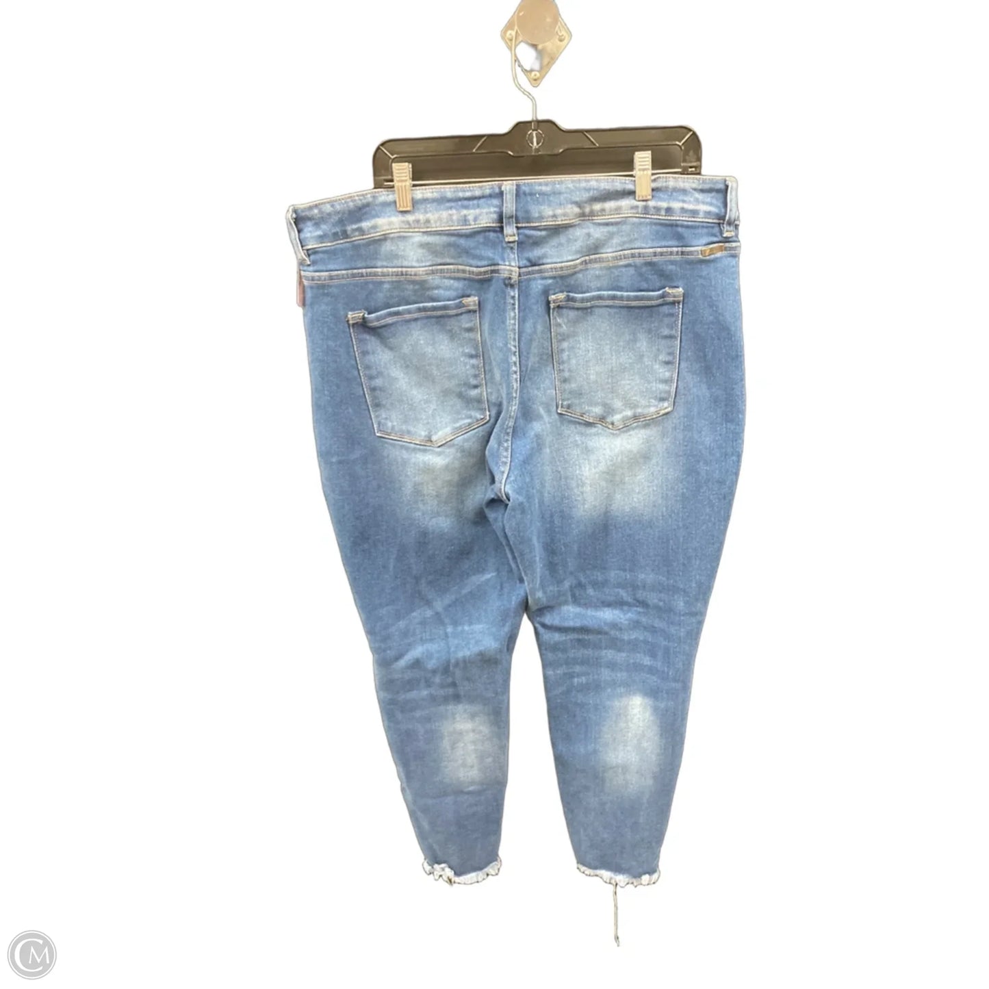 Jeans Skinny By Kancan In Blue Denim, Size: 20