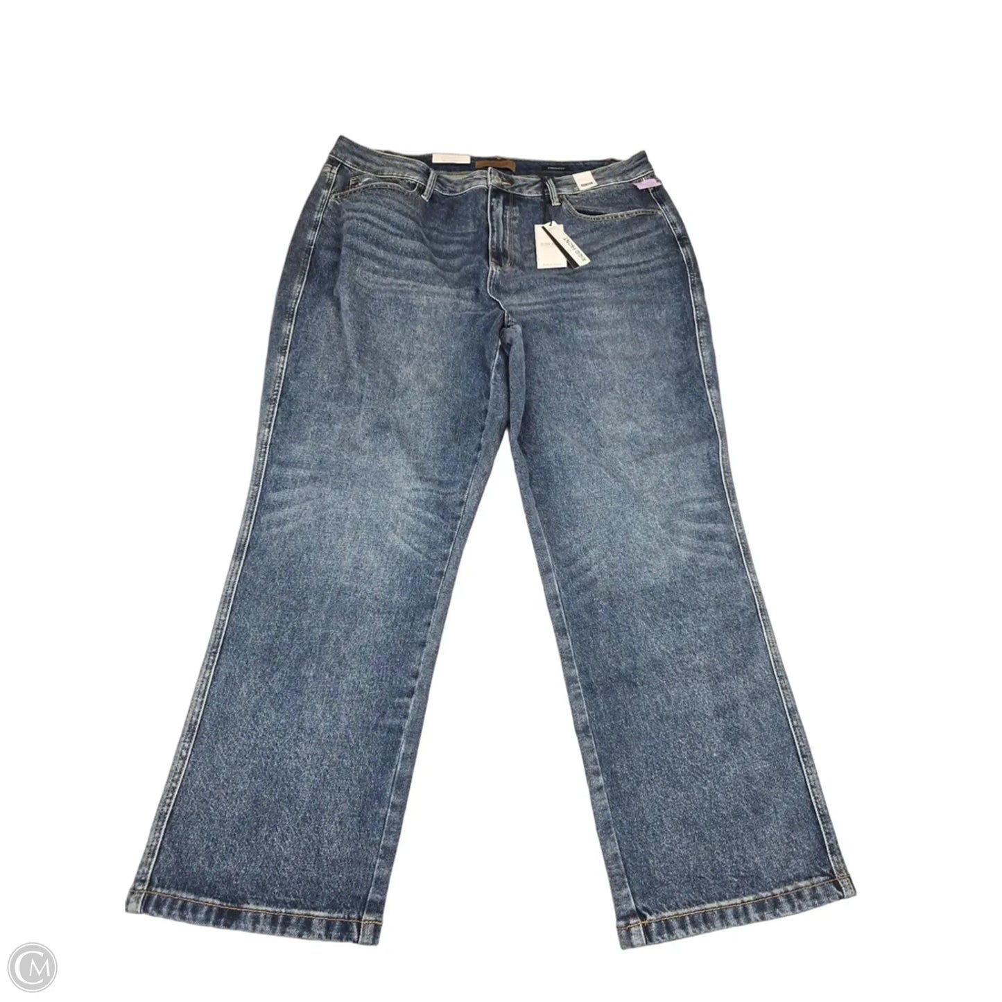 Jeans Straight By Judy Blue In Blue Denim, Size: 22w