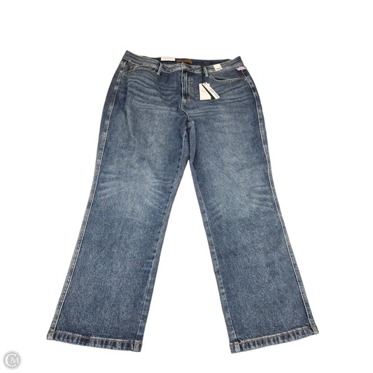 Jeans Straight By Judy Blue In Blue Denim, Size: 22w