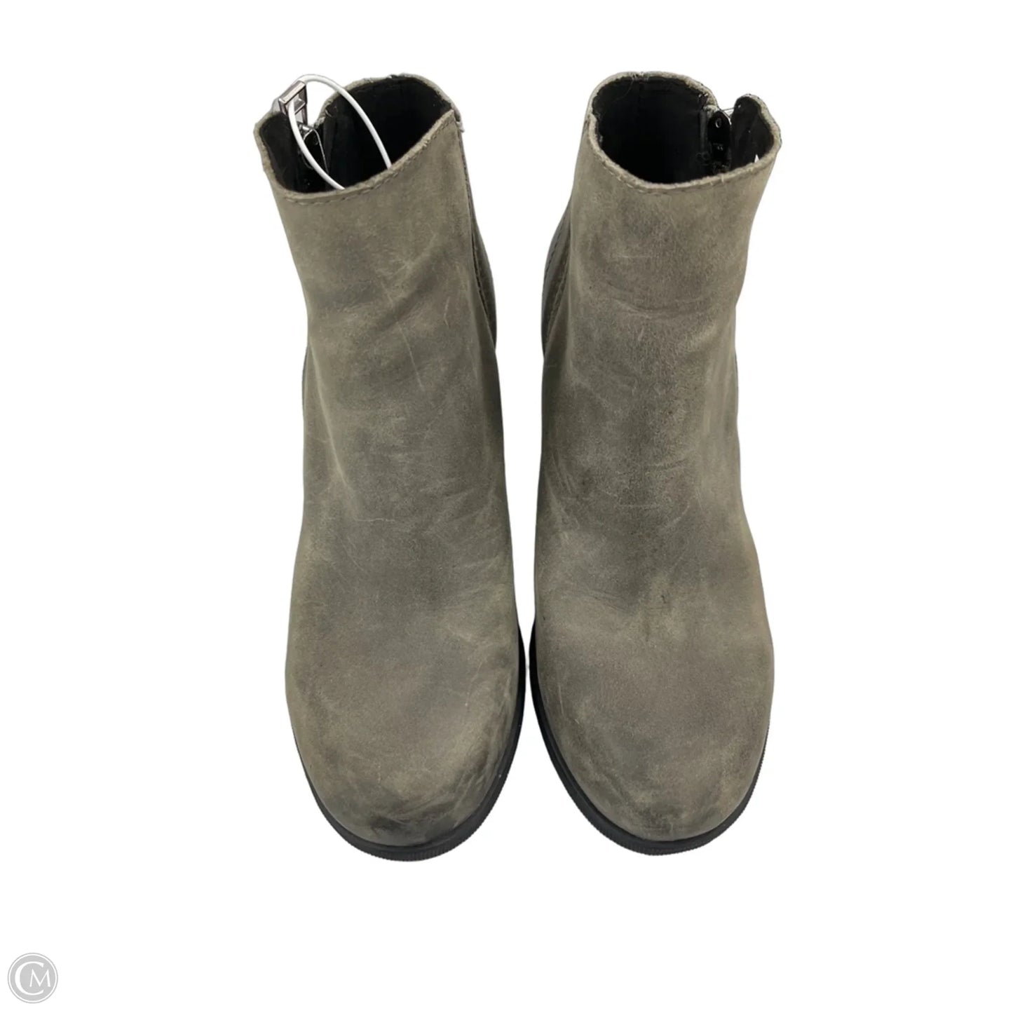 Boots Ankle Heels By Sorel In Grey, Size: 6.5