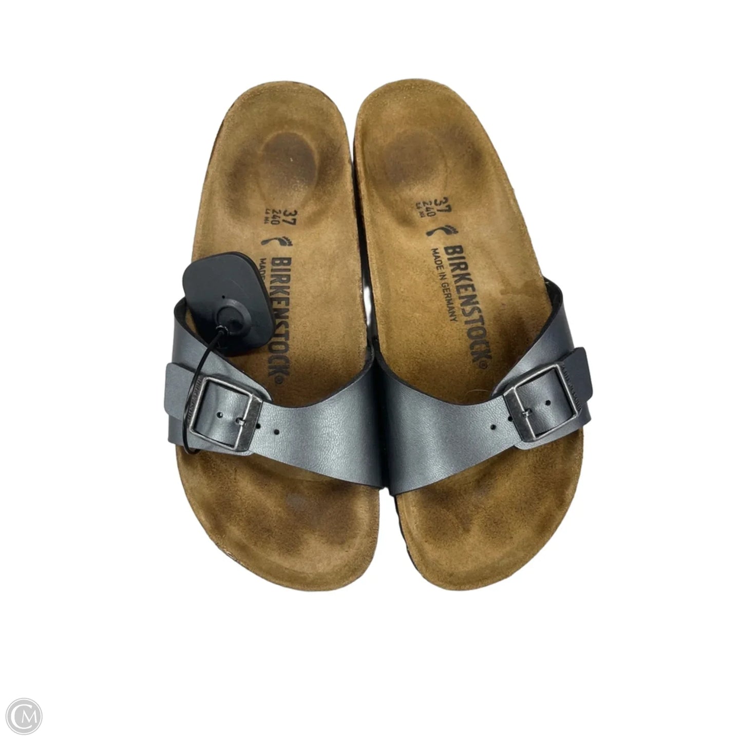 Sandals Flats By Birkenstock In Grey, Size: 6
