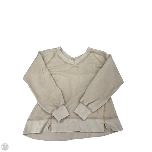 Top Long Sleeve By Aerie In Tan, Size: Xs