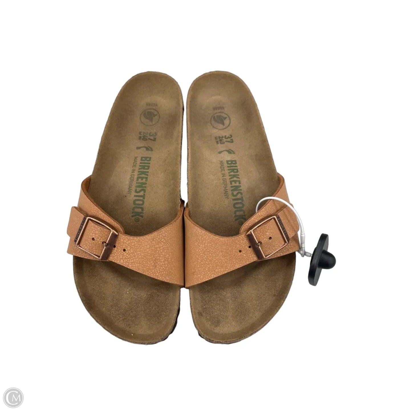 Sandals Flats By Birkenstock In Tan, Size: 6