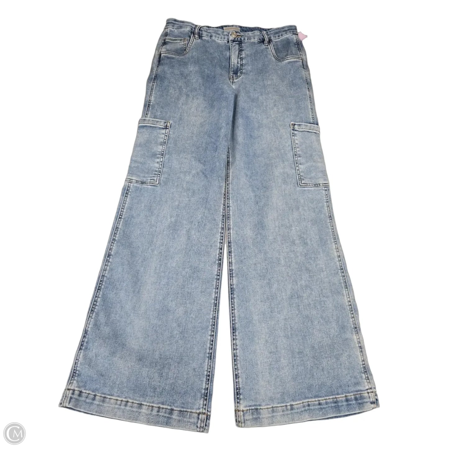 Jeans Wide Leg By Kut In Blue Denim, Size: 12