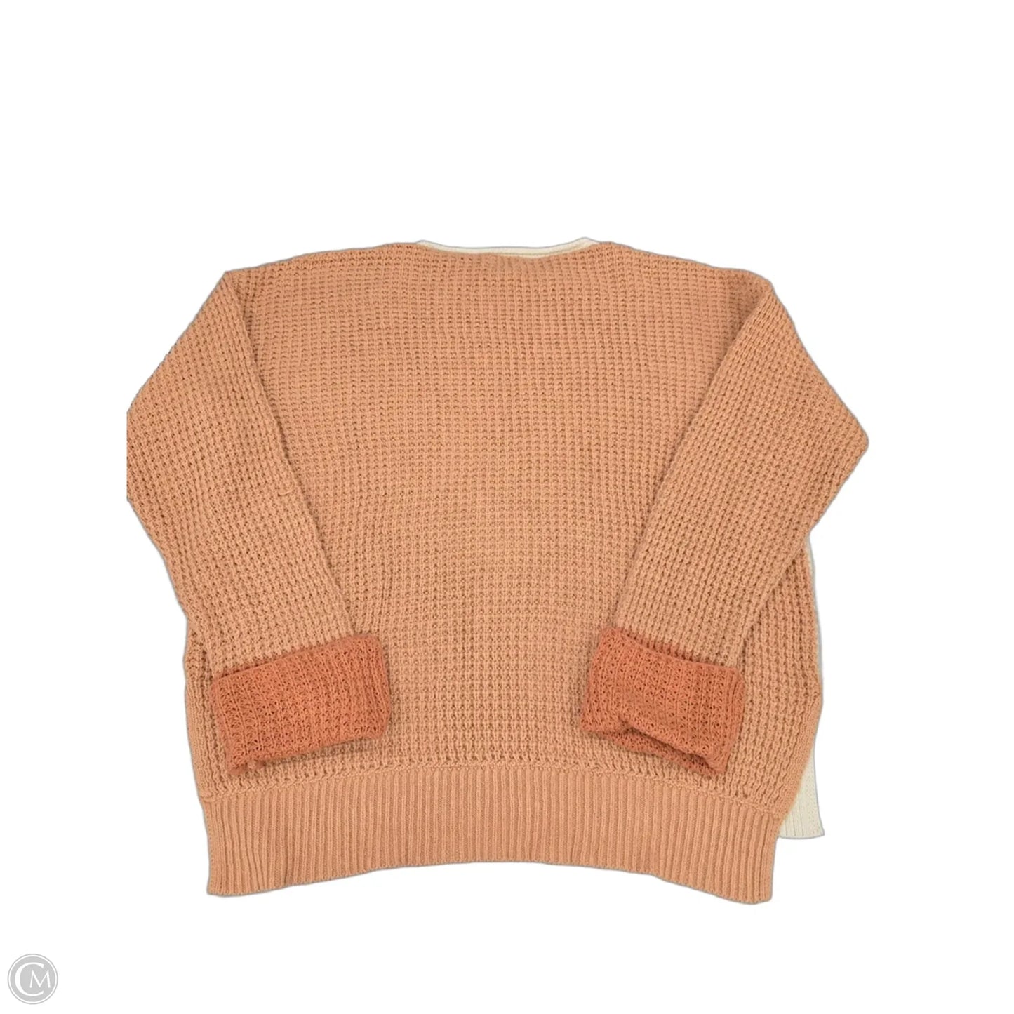 Sweater By Bke In Cream & Orange, Size: M