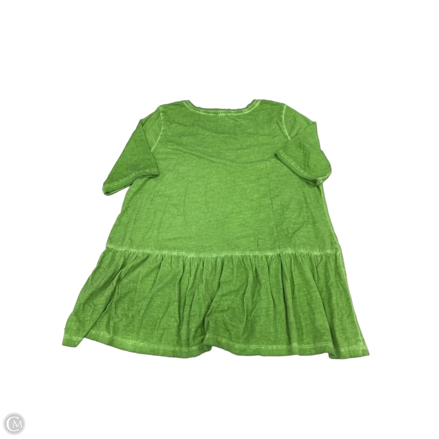 Top Short Sleeve By Logo In Green, Size: L