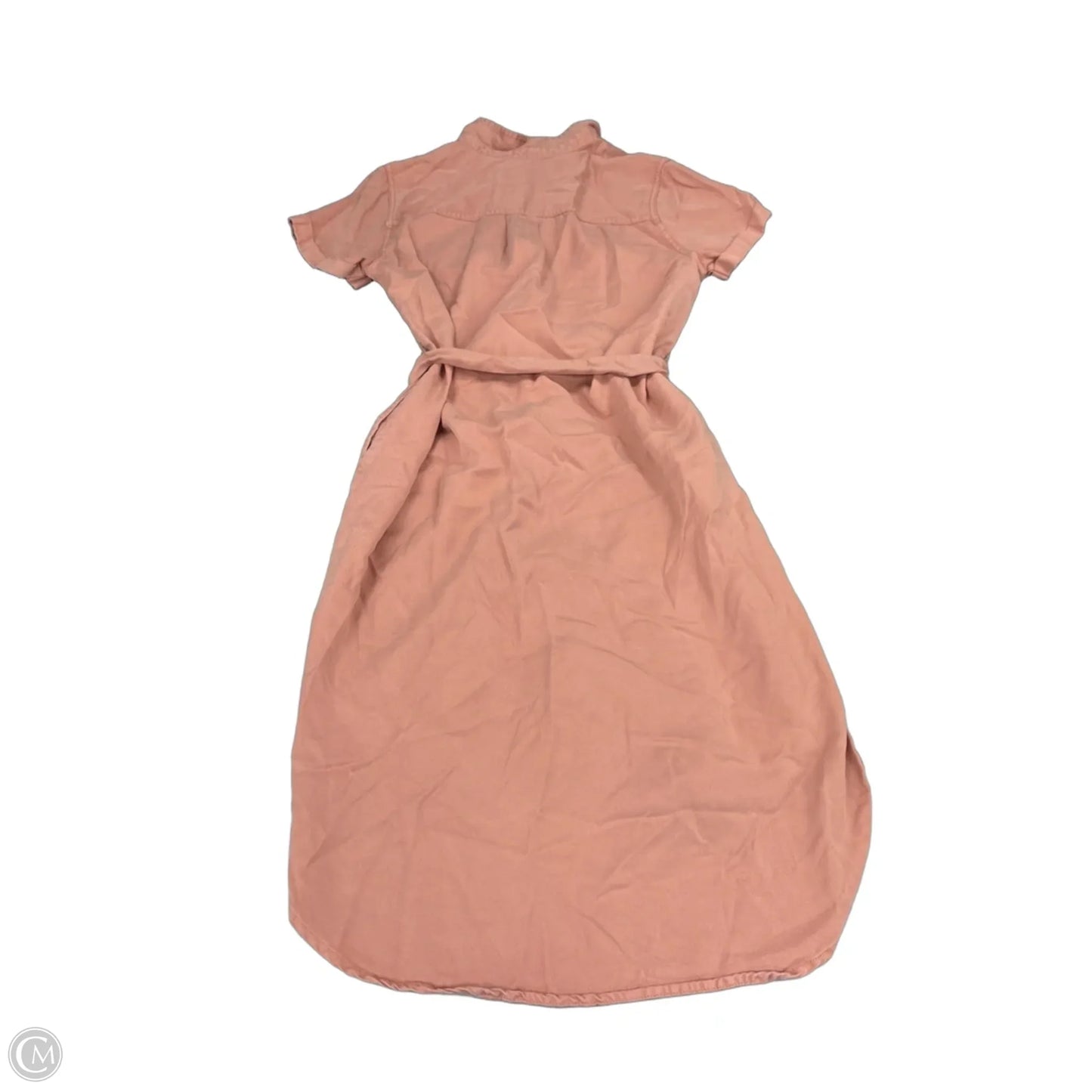 Dress Casual Midi By Cmf In Peach, Size: M