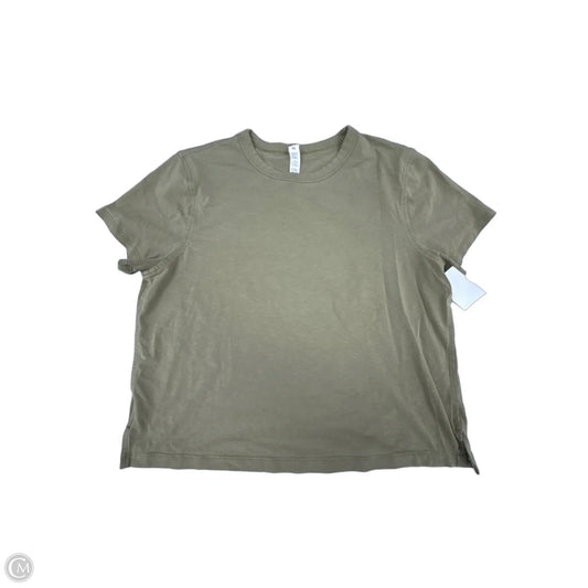Top Short Sleeve By Lululemon In Green, Size: 6