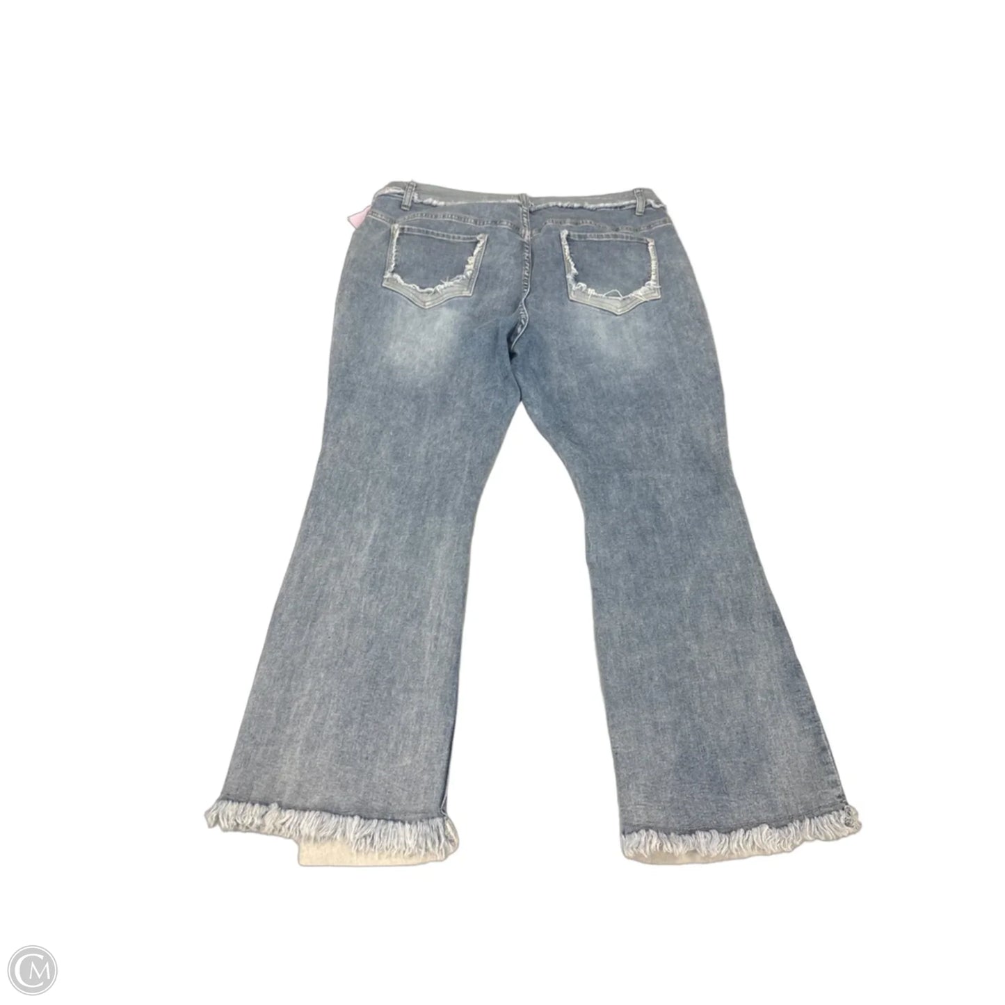 Jeans Boot Cut By Coco And Carmen In Blue Denim, Size: 20