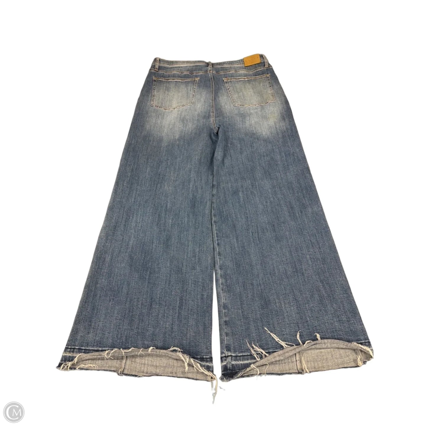 Jeans Wide Leg By Cme In Blue Denim, Size: 22