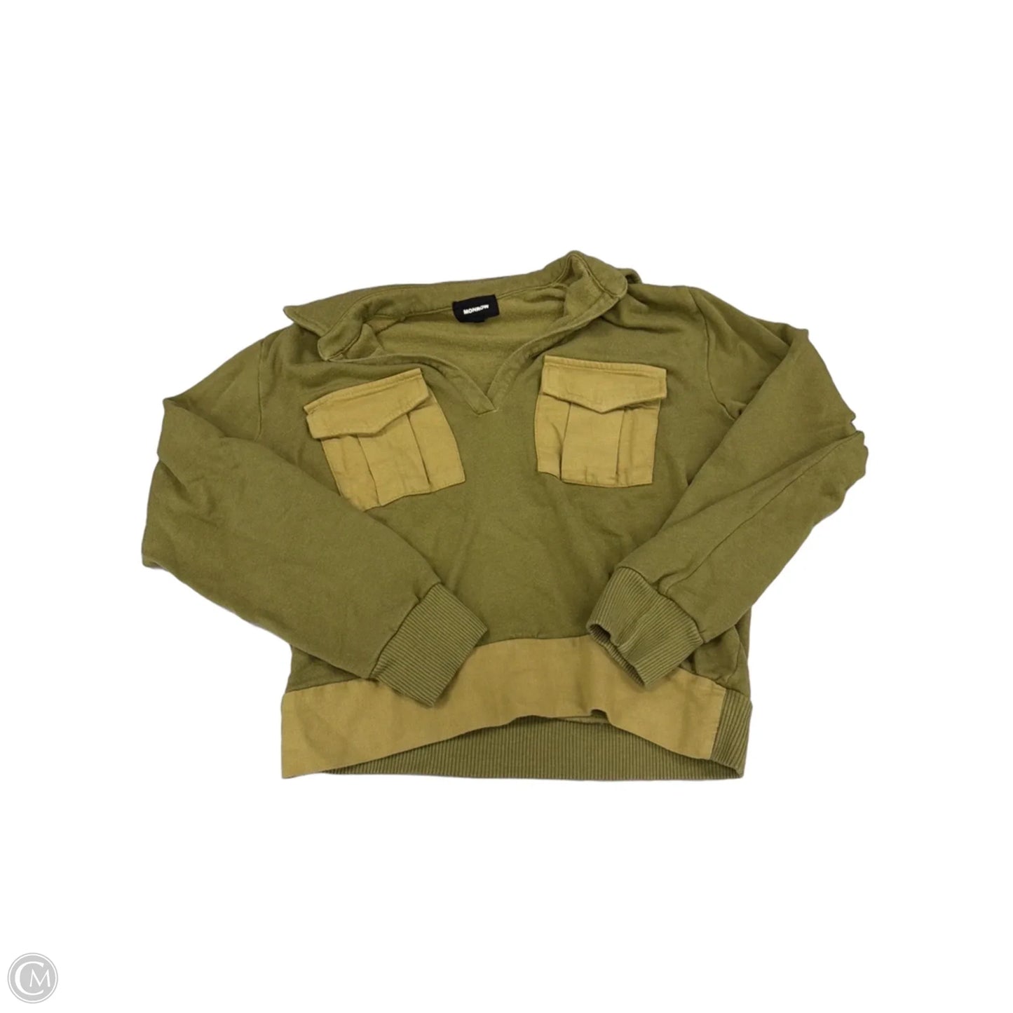 Top 2pc Long Sleeve By Monrow In Green, Size: S