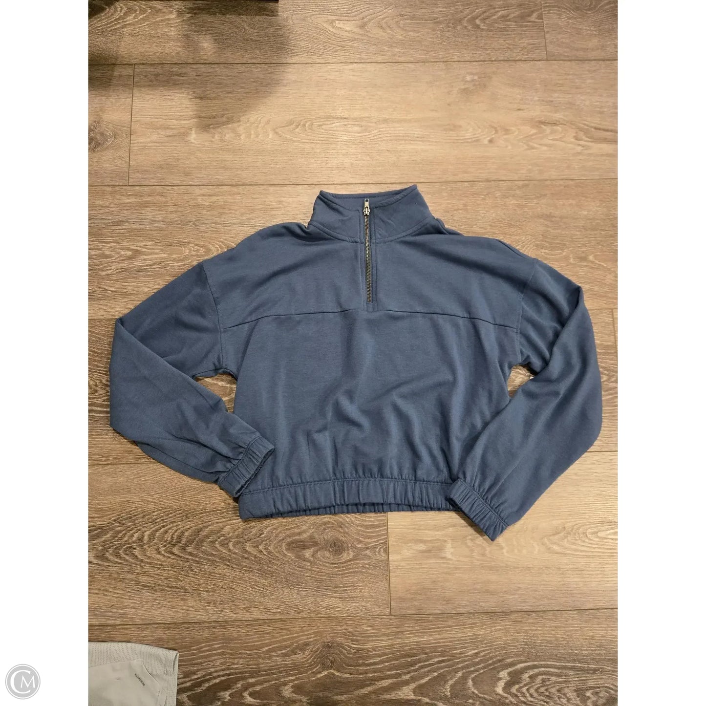 Top Long Sleeve By Cmc In Blue, Size: M