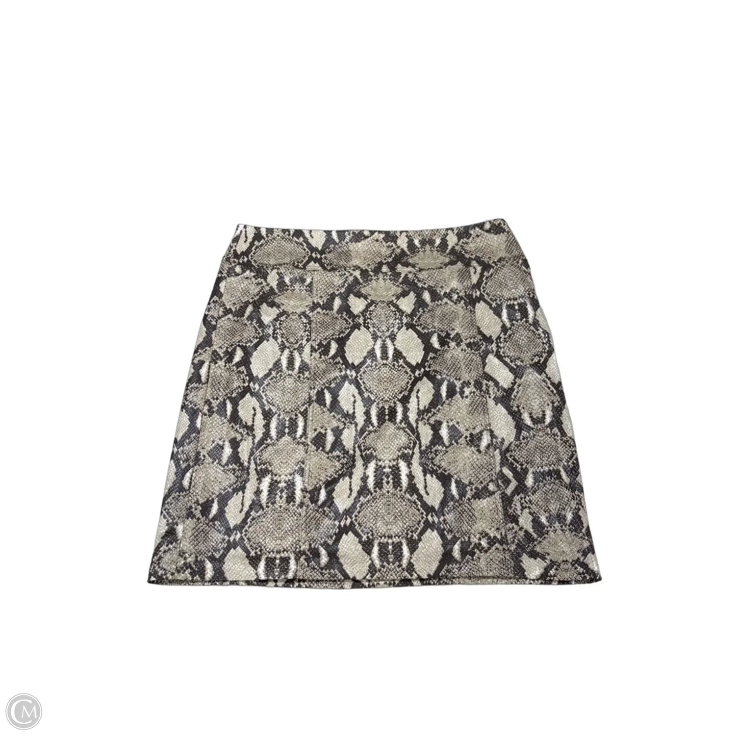 Skirt Mini & Short By Chicos In Snakeskin Print, Size: 12
