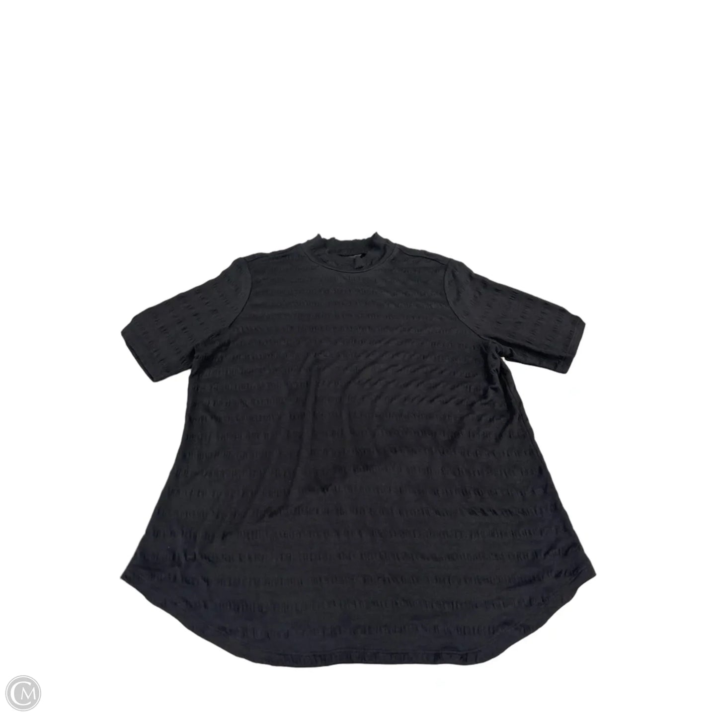 Top Short Sleeve By Simply Vera In Black, Size: Xl