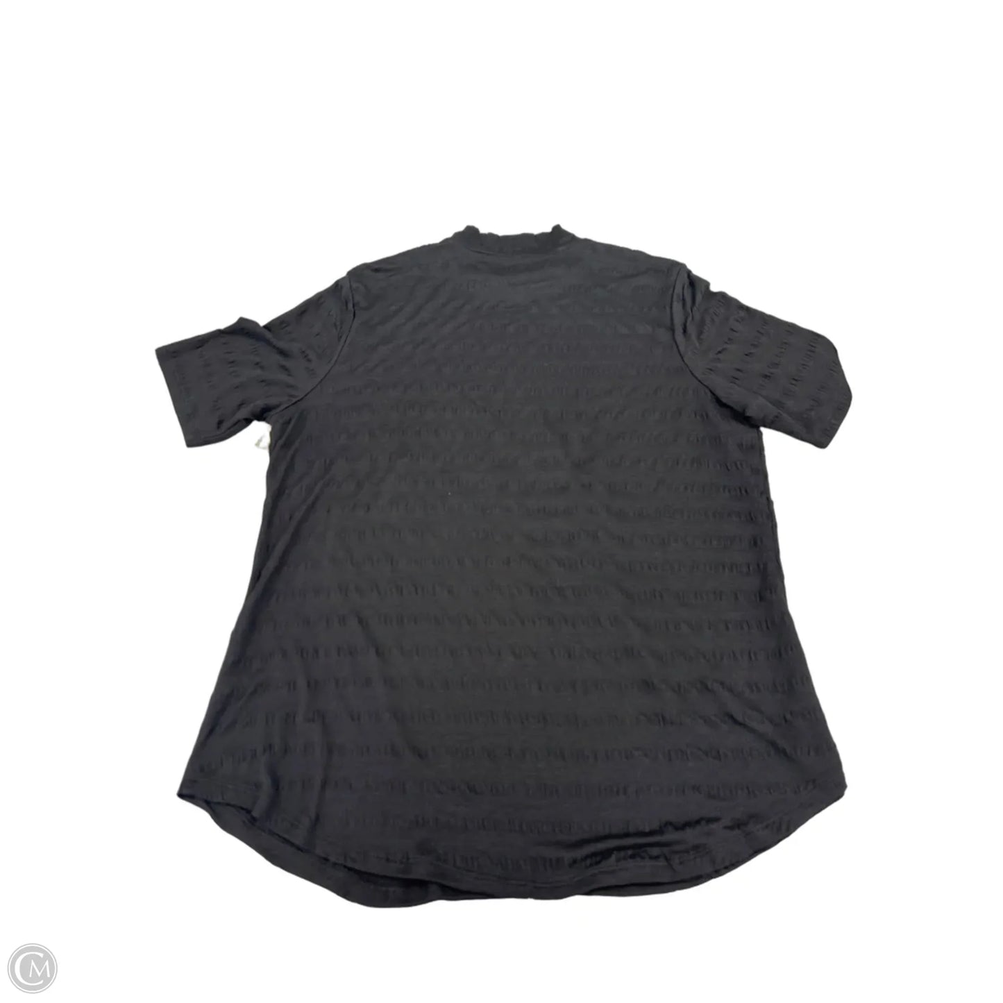 Top Short Sleeve By Simply Vera In Black, Size: Xl