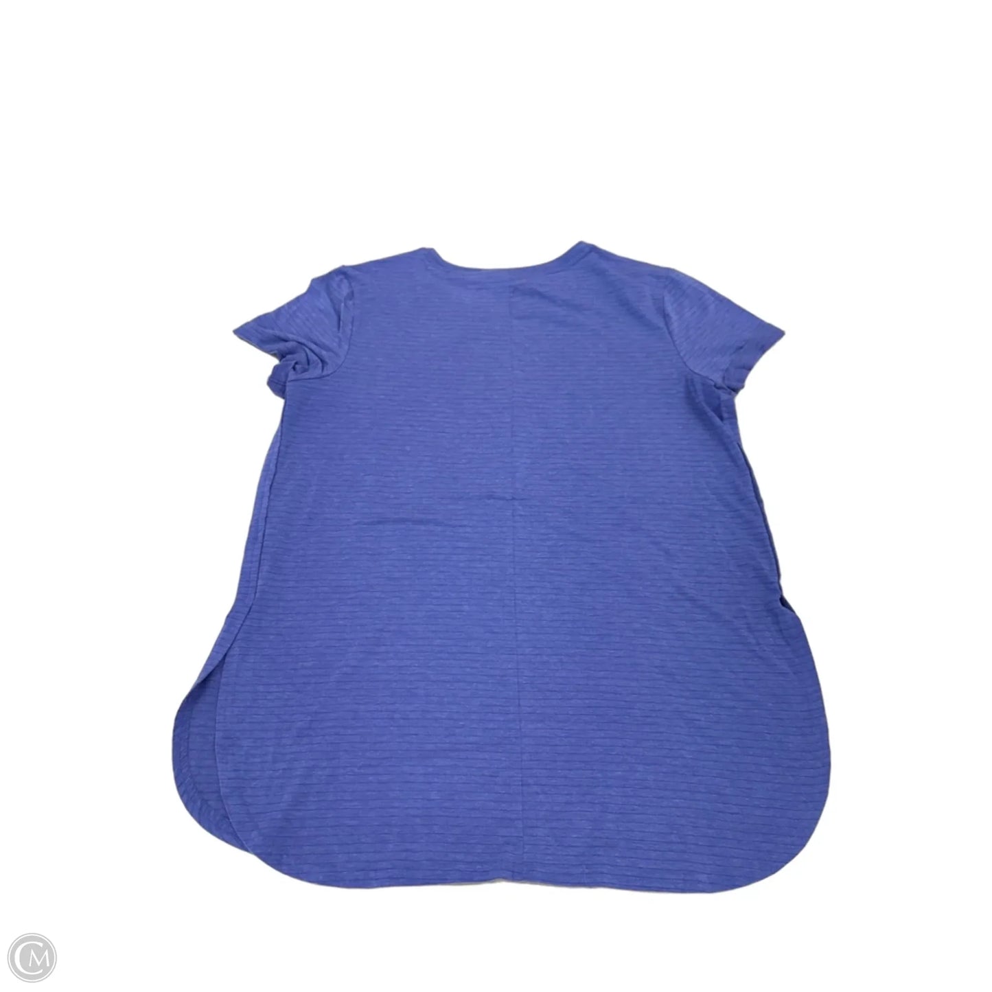 Athletic Top Short Sleeve By Tek Gear In Blue, Size: L