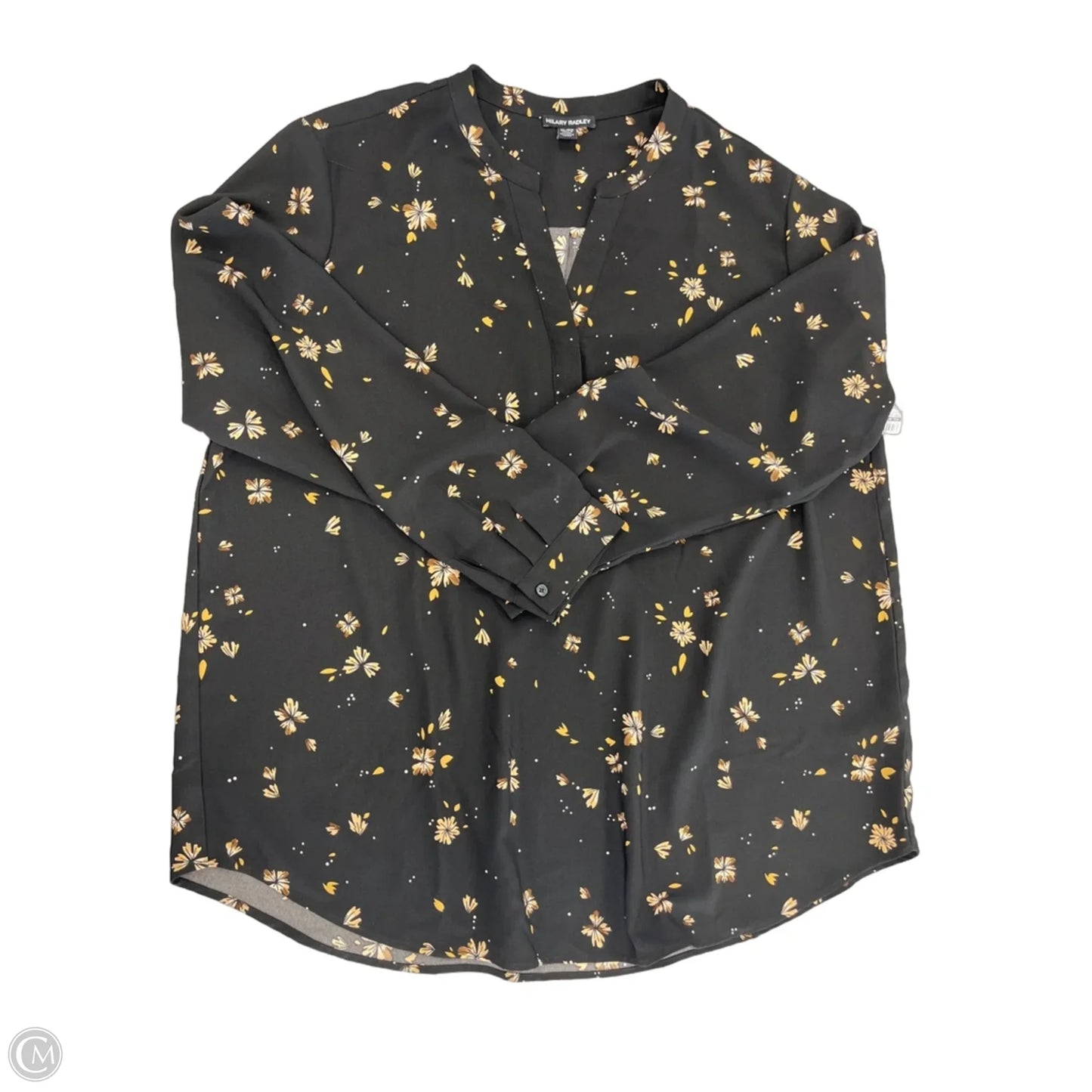 Top Long Sleeve By Hilary Radley In Black, Size: Xl