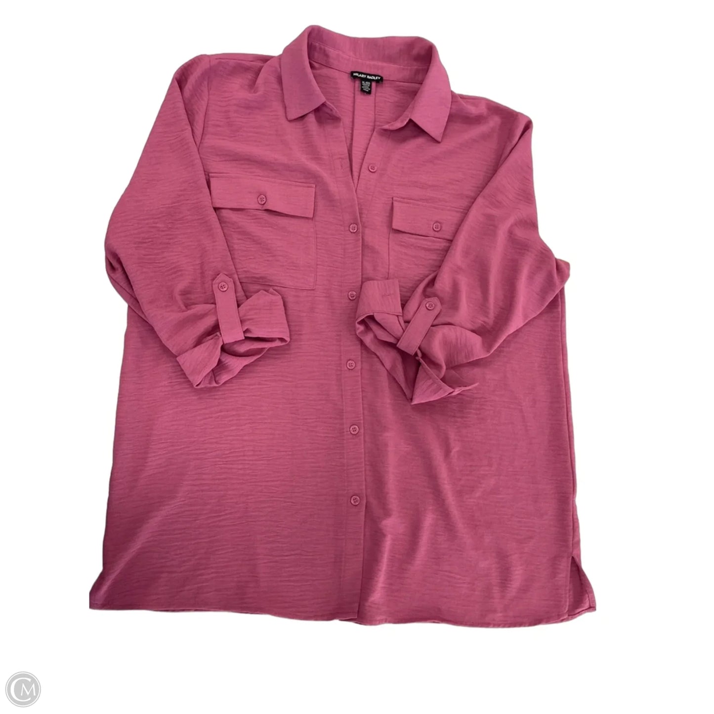 Top Long Sleeve By Hilary Radley In Pink, Size: Xl