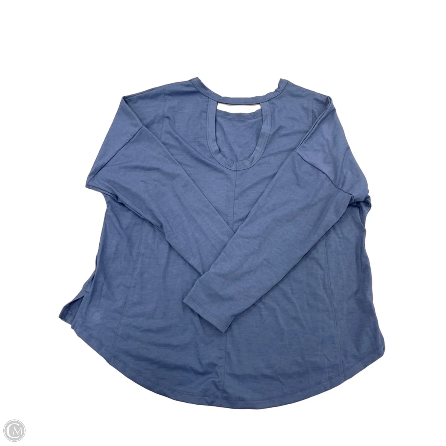 Athletic Top Long Sleeve Crewneck By All In Motion In Blue, Size: L