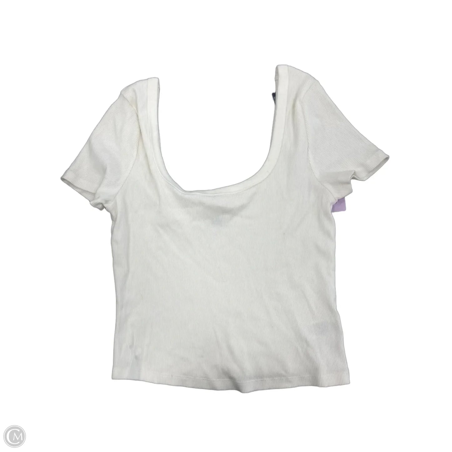 Top Short Sleeve By Universal Thread In Cream, Size: L