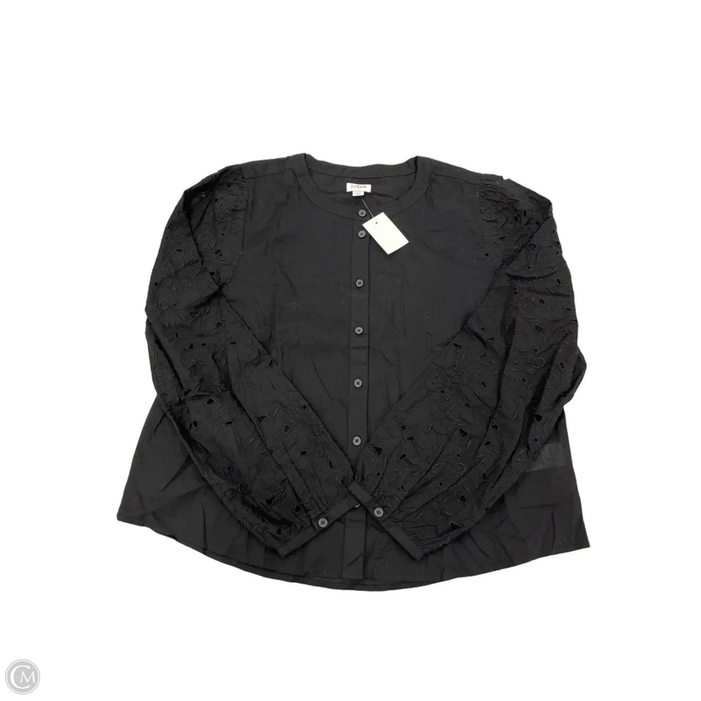 Top Long Sleeve By J. Crew In Black, Size: L