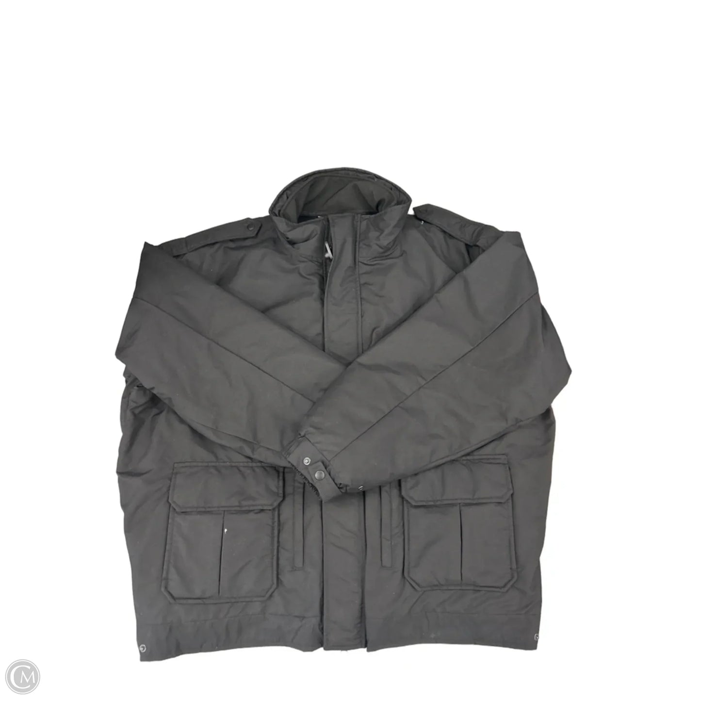 Coat Puffer & Quilted By Cme In Black, Size: Xxl