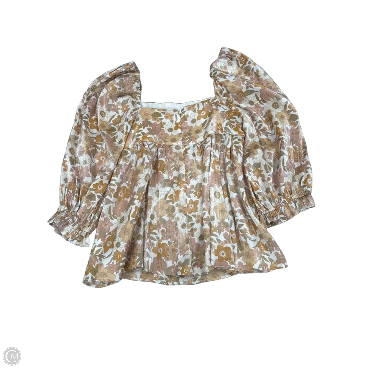 Top Long Sleeve By Storia In Floral Print, Size: M