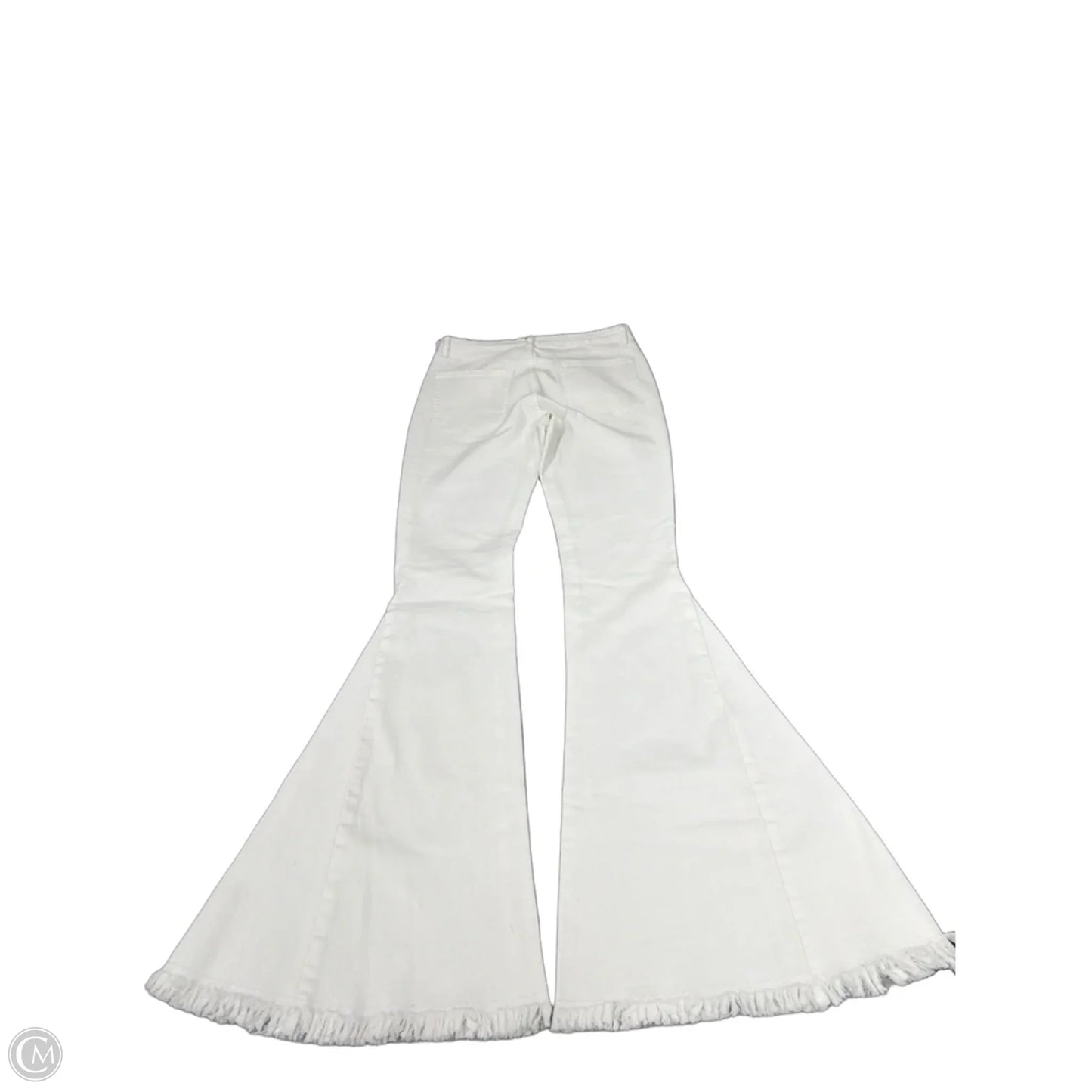 Jeans Flared By Cme In White Denim, Size: 4