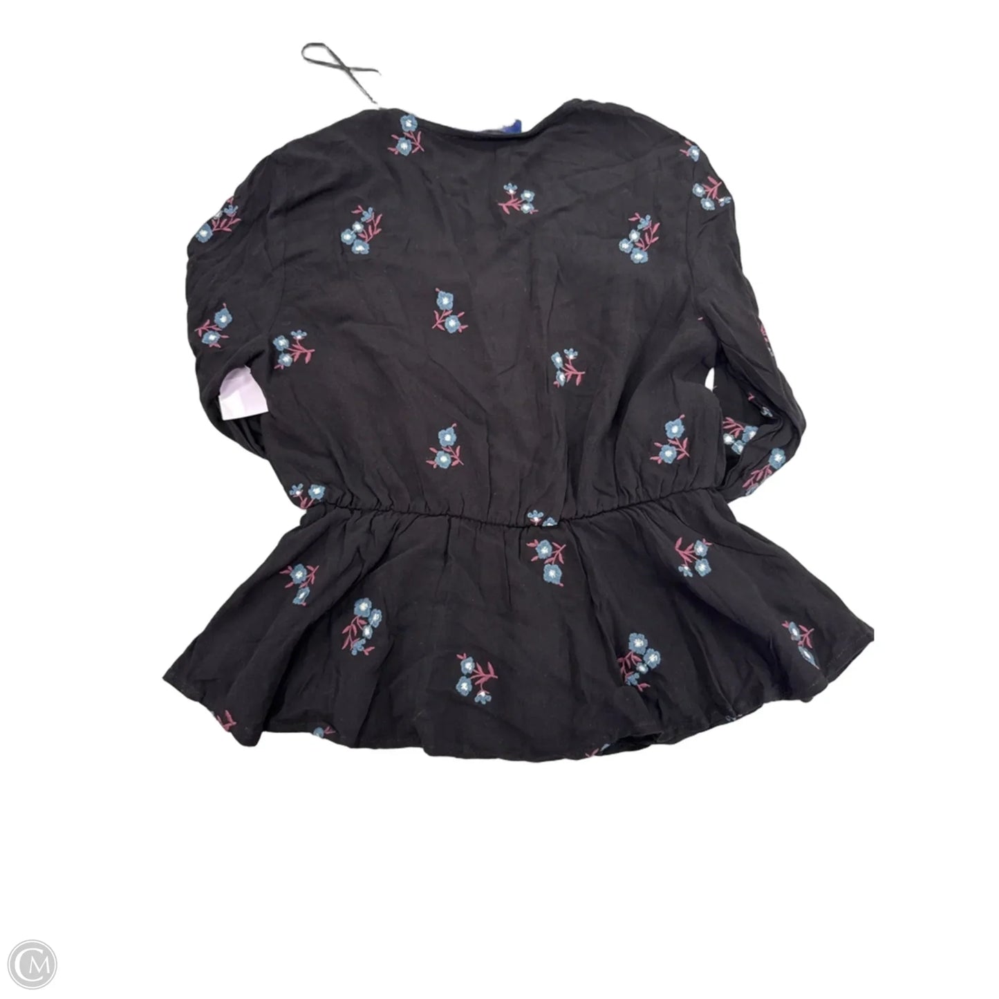 Top Long Sleeve By Blue Rain In Black, Size: S