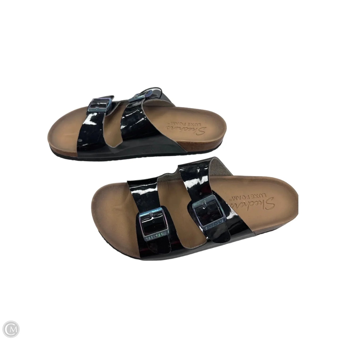 Sandals Flip Flops By Skechers In Black, Size: 9