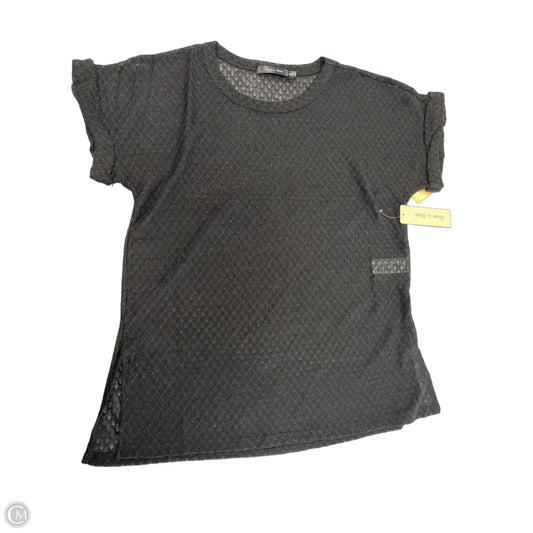 Top Short Sleeve By Doe & Rae In Black, Size: S