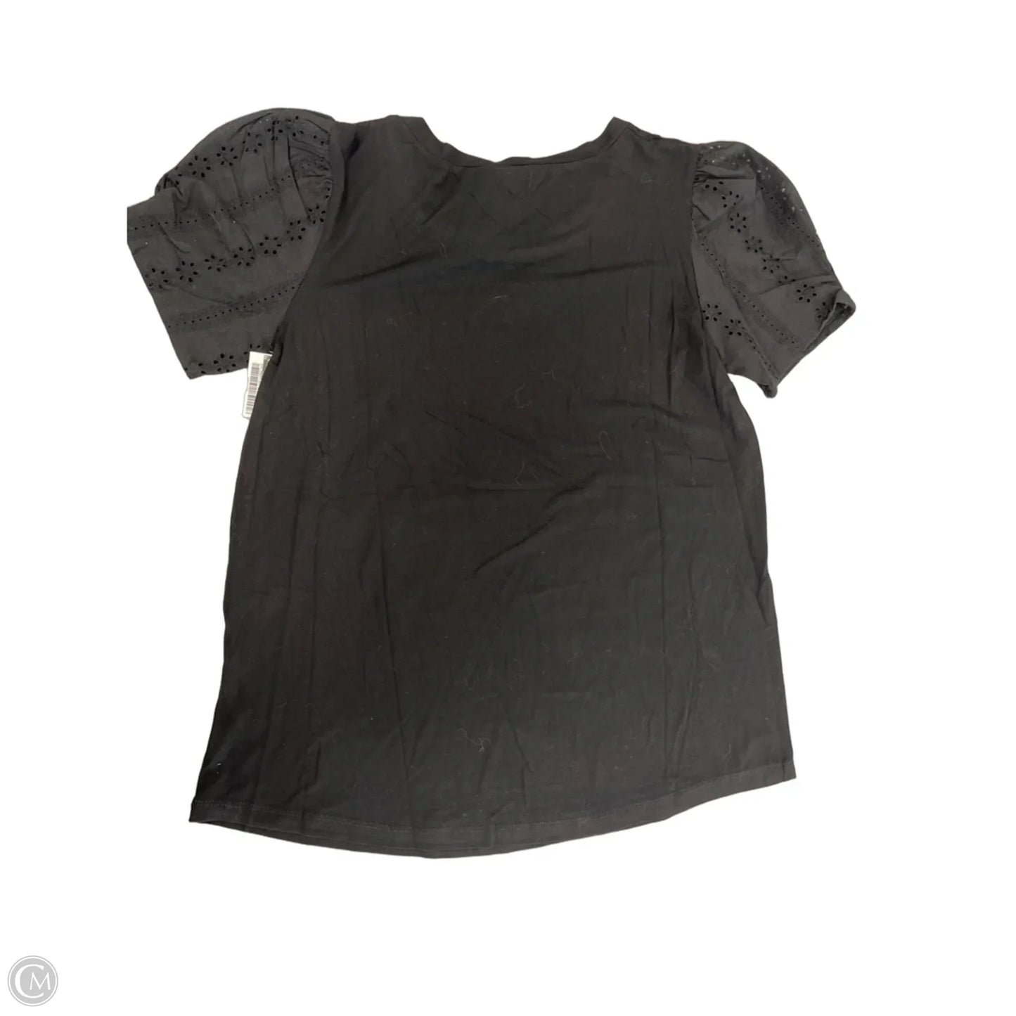 Top Short Sleeve By Cme In Black, Size: S