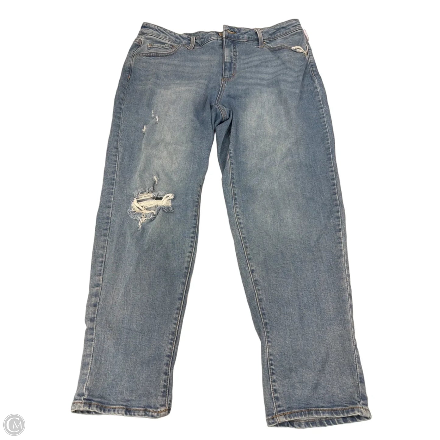 Jeans Straight By Time And Tru In Blue Denim, Size: 18