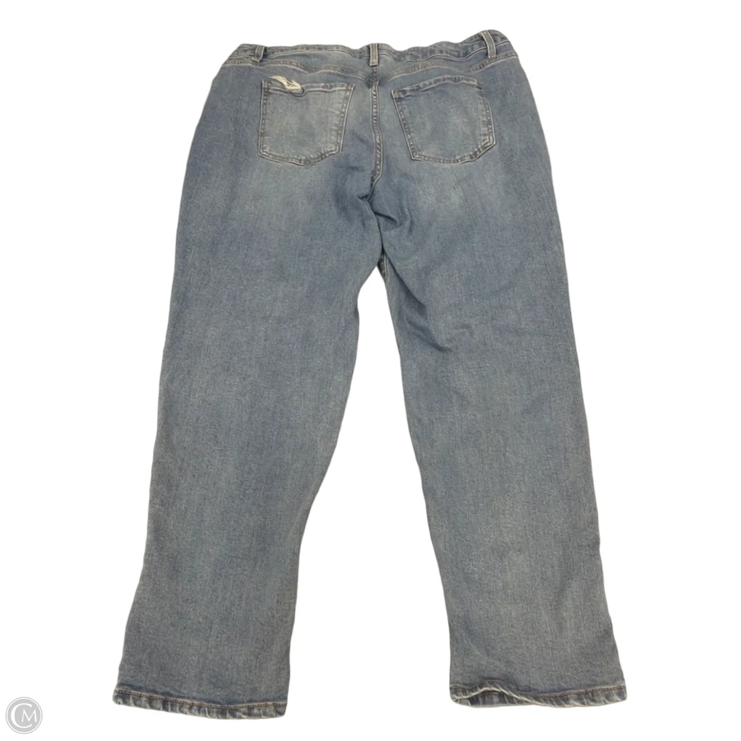 Jeans Straight By Time And Tru In Blue Denim, Size: 18
