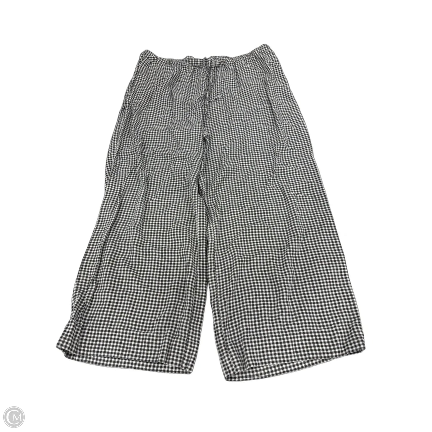 Pants Linen By A New Day In Black & White, Size: 16