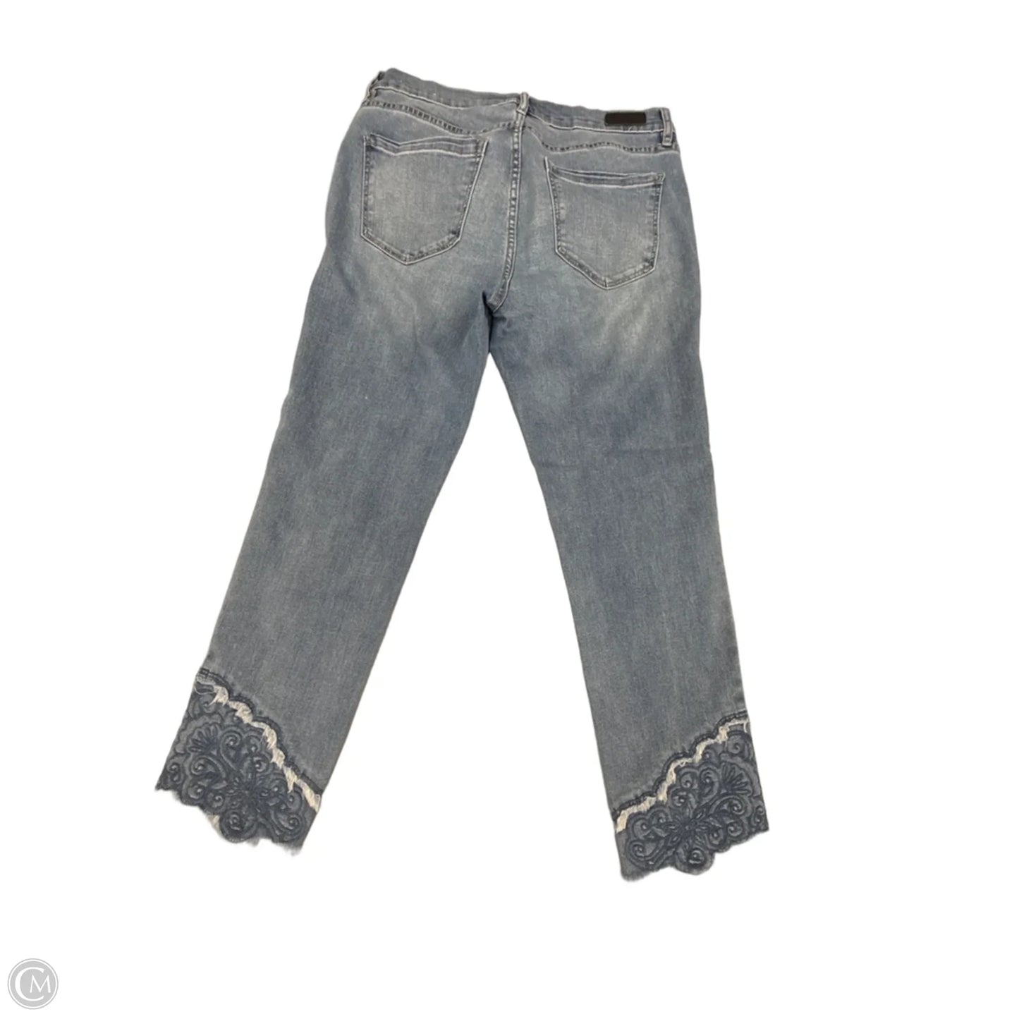 Jeans Skinny By Nicole By Nicole Miller In Blue Denim, Size: 8